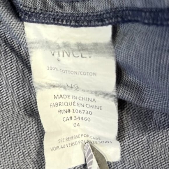 Vince x Berdorf Goodman Tunic Size Large Blue Chambray High Low Popover - Picture 5 of 11